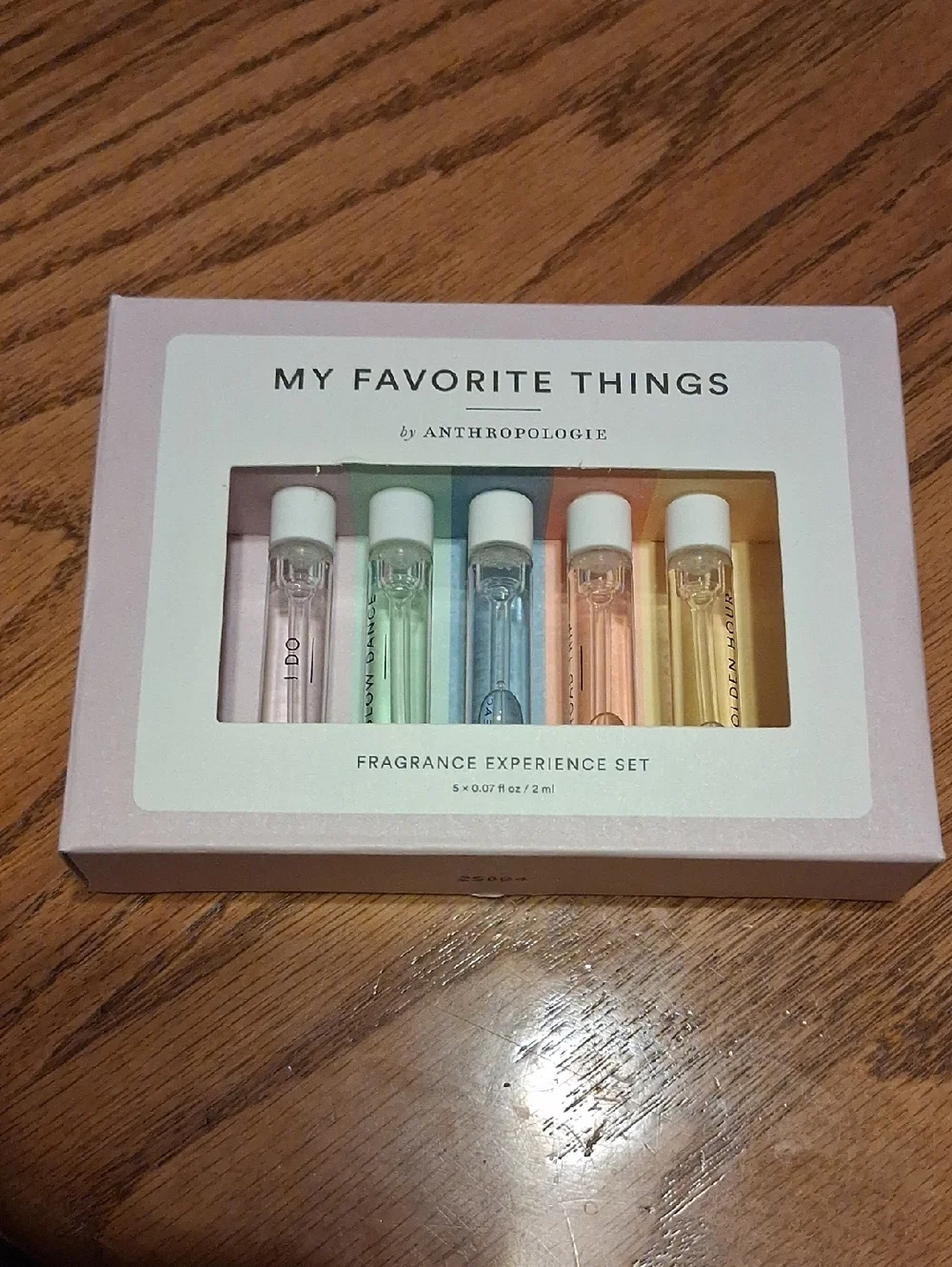 Anthropologie Pastel Mini Fragrance Set - Pink, Green, Blue, Peach, Yellow - Picture 1 of 5